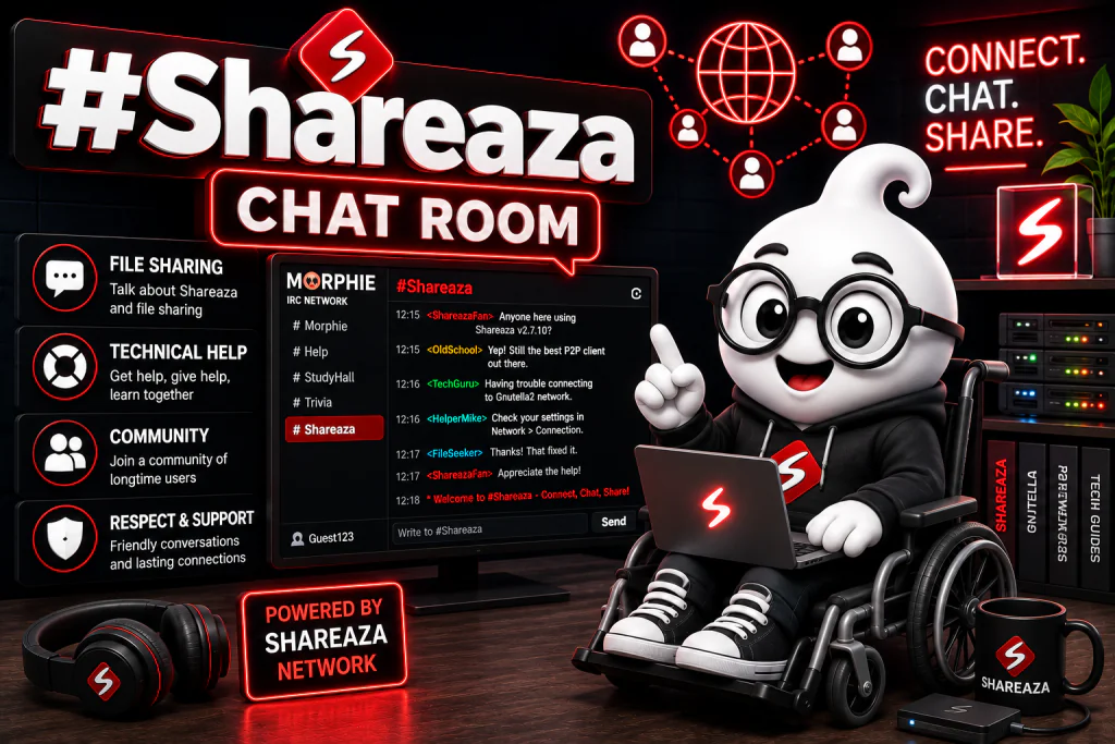 Shareaza chat room on Morphie