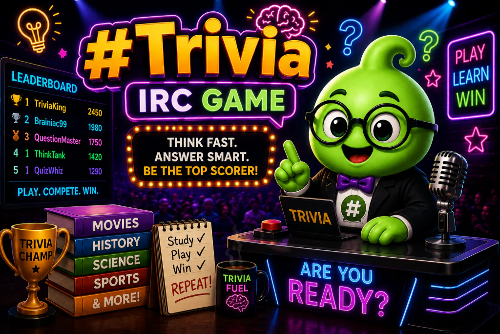 Trivia IRC game and chat room on Morphie