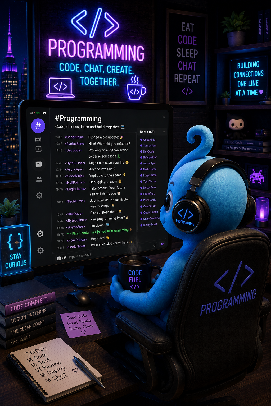Morphling representing the Programming chat room